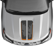 Honeycomb Dubbele Motorkap Strepen Vinyl Decal Kit voor Musclecar Explorer ST 2020-26_2