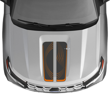 Dots Stijl Dubbele Motorkap Strepen Vinyl Decal Kit voor Musclecar Explorer ST 2020-26_2