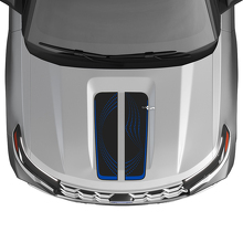 Dots Stijl Dubbele Motorkap Strepen Vinyl Decal Kit voor Musclecar Explorer ST 2020-26_3