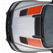 Set vinylstickers met dubbele omlijning voor motorkapventilaties voor Dodge Ram Sport 2019+_4