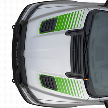 Dubbele Stroboscoop Motorkapventilatierstrepen Vinyl Decals Set voor Dodge Ram Sport 2019+_3