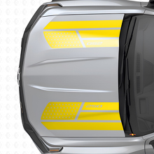 USA-vlag sterren & staalstijl motorkapstrepen vinyl decals set voor Chevrolet Colorado_5