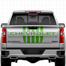 Stars & Steel Stijl Achterklep Strepen Vinyl Stickers Set voor Chevrolet Silverado_4