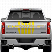 Stars & Steel Stijl Achterklep Strepen Vinyl Stickers Set voor Chevrolet Silverado_5