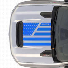 USA-vlag Sterren & Stalen Stijl Motorkap Vinyl Decal voor Chevrolet Silverado 2500 HD_2