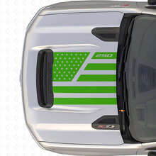 USA-vlag Sterren & Stalen Stijl Motorkap Vinyl Decal voor Chevrolet Silverado 2500 HD_3