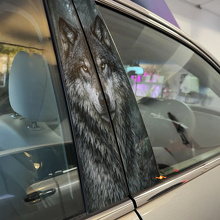 Wild Wolf Deurstijl Vinyl Sticker Set_2