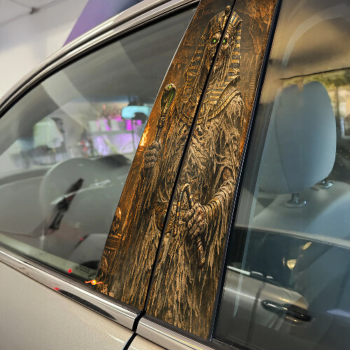 Mummie van Farao Deurpilaar Vinyl Decal Set