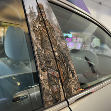 Apocalyptische Raider Deurstijl Vinyl Decal Set_2