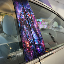 Cyber Wolf Deurstijl Vinyl Decal Set_2