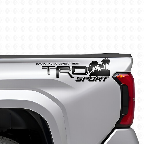 TRD Sport Beach Style Zijvinylsticker Set voor Toyota Trucks