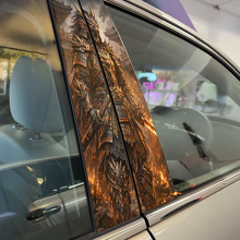 Dragon Samurai Deurstijl Vinyl Decal Set_2