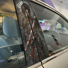 Geisha Warrior Deurstijl Vinyl Decal Set_2
