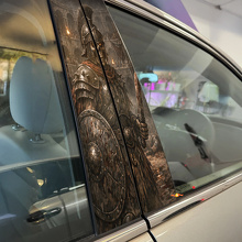 Skeleton Gladiator Deurstijl Vinyl Decal Set_2