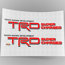 TRD Supercharged Bed Side Vinyl Sticker Set voor Toyota Trucks_4