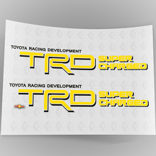 TRD Supercharged Bed Side Vinyl Sticker Set voor Toyota Trucks_5
