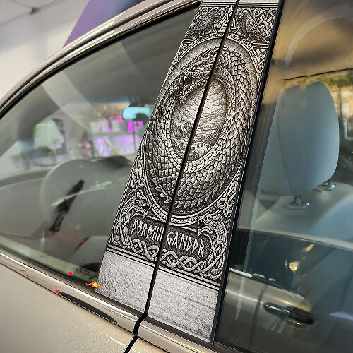 Jormungandr Serpentursstijl Vinyl Decal Set_1