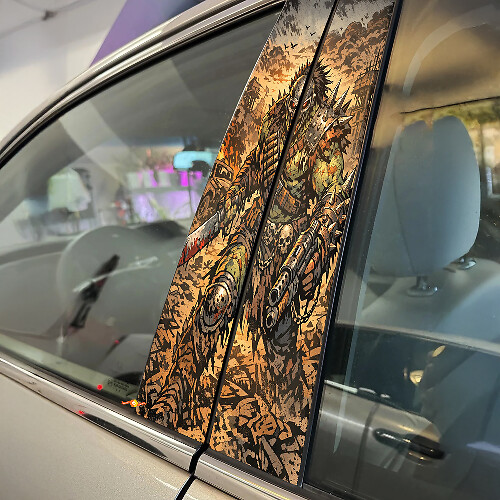 Mutant Warrior Deurstijl Vinyl Decal Set