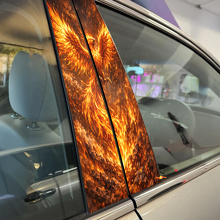 Fire Phoenix Deurstijl Vinyl Decal Set_2