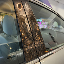 Ram Skull Deurstijl Vinyl Decal Set_2