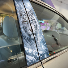 Wit Tijger Pilaren Vinyl Decal Set_2