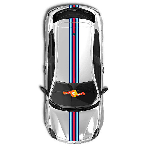 Racing Style Over the Car Strepen Vinyl Decal Kit voor Alfa Romeo