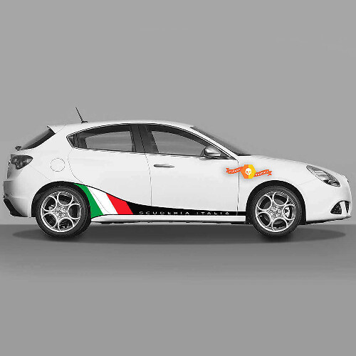 Scuderia Italia Vlag Zijstrepen Vinyl Decal Kit voor Alfa Romeo