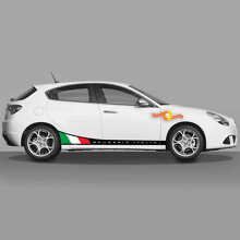 Scuderia Italia Vlag Zijstrepen Vinyl Decal Kit voor Alfa Romeo_2