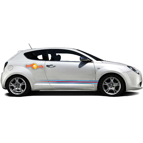 Strobe Racing Stijl Zijstrips Vinyl Decal Kit voor Alfa Romeo