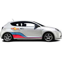 Racingstijl Gebogen Zijstrepen Vinyl Decal Kit voor Alfa Romeo_3