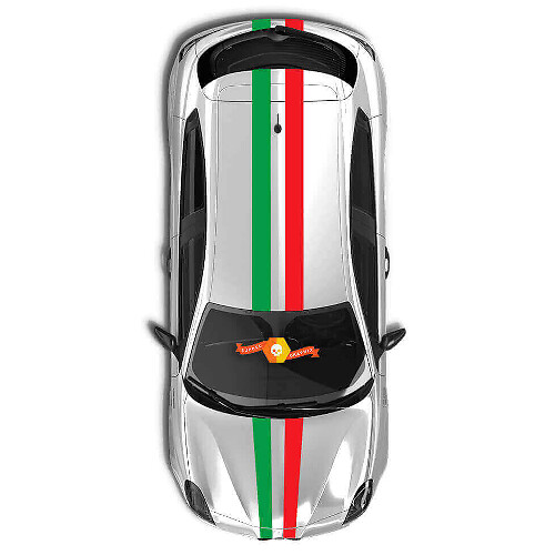 Vinylstickerset Racingstijl bovenste zijkanten voor Alfa Romeo_1