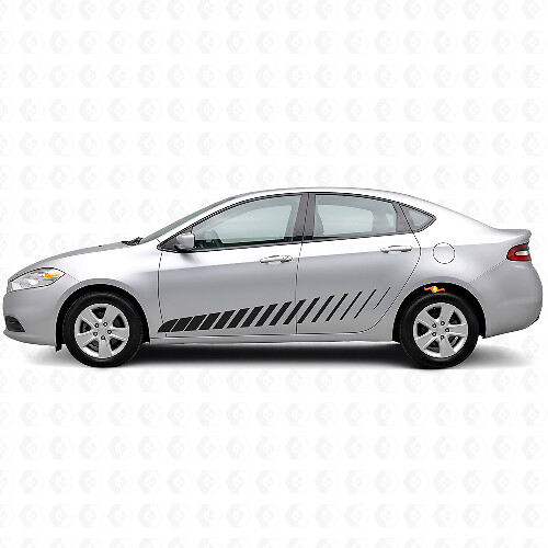 Geaccentueerde Stroboscoop Zijstrepen Vinyl Decal Kit voor Dodge Dart