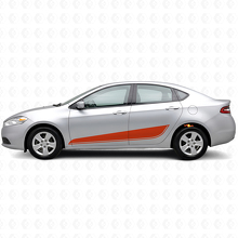 Onderste Contour Strepen Zijvinyl Decal Set voor Dodge Dart_4