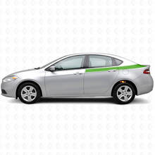 Accent Omlijning Achterzijde Strepen Vinyl Decal Kit voor Dodge Dart 2013+_3
