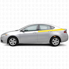 Accent Omlijning Achterzijde Strepen Vinyl Decal Kit voor Dodge Dart 2013+_5