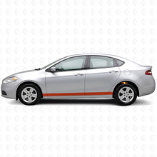 Rechte dorpelrand contourstrepen vinyl decalset voor Dodge Dart 2013+_4