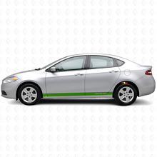 Aangepaste rechte vinylstriping voor dorpelpanelen set voor Dodge Dart 2013+_3