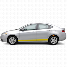 Aangepaste rechte vinylstriping voor dorpelpanelen set voor Dodge Dart 2013+_5