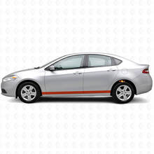 Rechte Deurside Strepen Vinyl Decal Kit voor Dodge Dart_3
