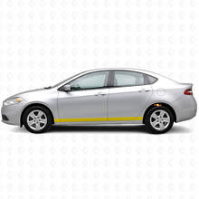 Rechte Deurside Strepen Vinyl Decal Kit voor Dodge Dart_4