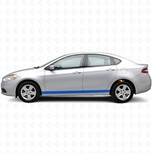 Rechte Deurside Strepen Vinyl Decal Kit voor Dodge Dart_5