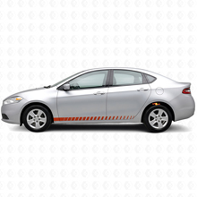 Racing Stijl Deur Zijstrepen Vinyl Decal Kit voor Dodge Dart_4