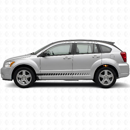 Racingstijl Zijstrepen Vinyl Decal Kit voor Dodge Caliber 2007+