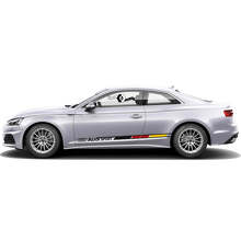 Duitse Vlag Stijl Merkzijdesticker Kit voor Audi A5_6
