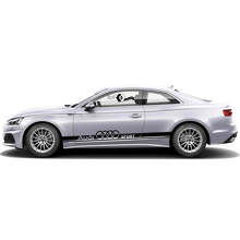 Gemerkt Zijstrepen Vinyl Decal Kit voor Audi A5_2