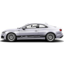 Gemerkt Zijstrepen Vinyl Decal Kit voor Audi A5_5