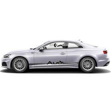 Branded Outline Zijstrips Vinyl Decal Set voor Audi A5_2