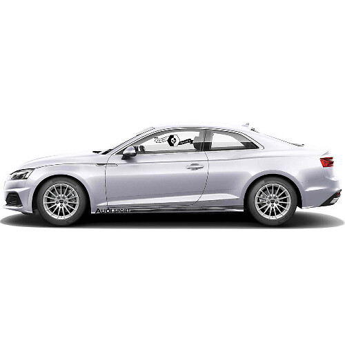 Audi Sport zijstrips vinyl decal set voor Audi A5