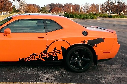 DODGE challenger R/T MOPAR splash sticker vinyl stickers