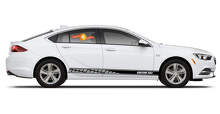 Gedecoreerde strepen met aangepaste tekst zij vinyl decal kit voor Buick Regal_3